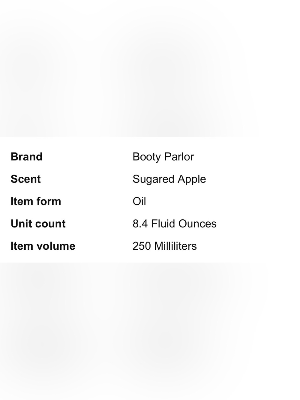 NIB Booty Parlor "Don't Stop" Warming Massage Oil - Sugared Apple - Picture 3 of 14